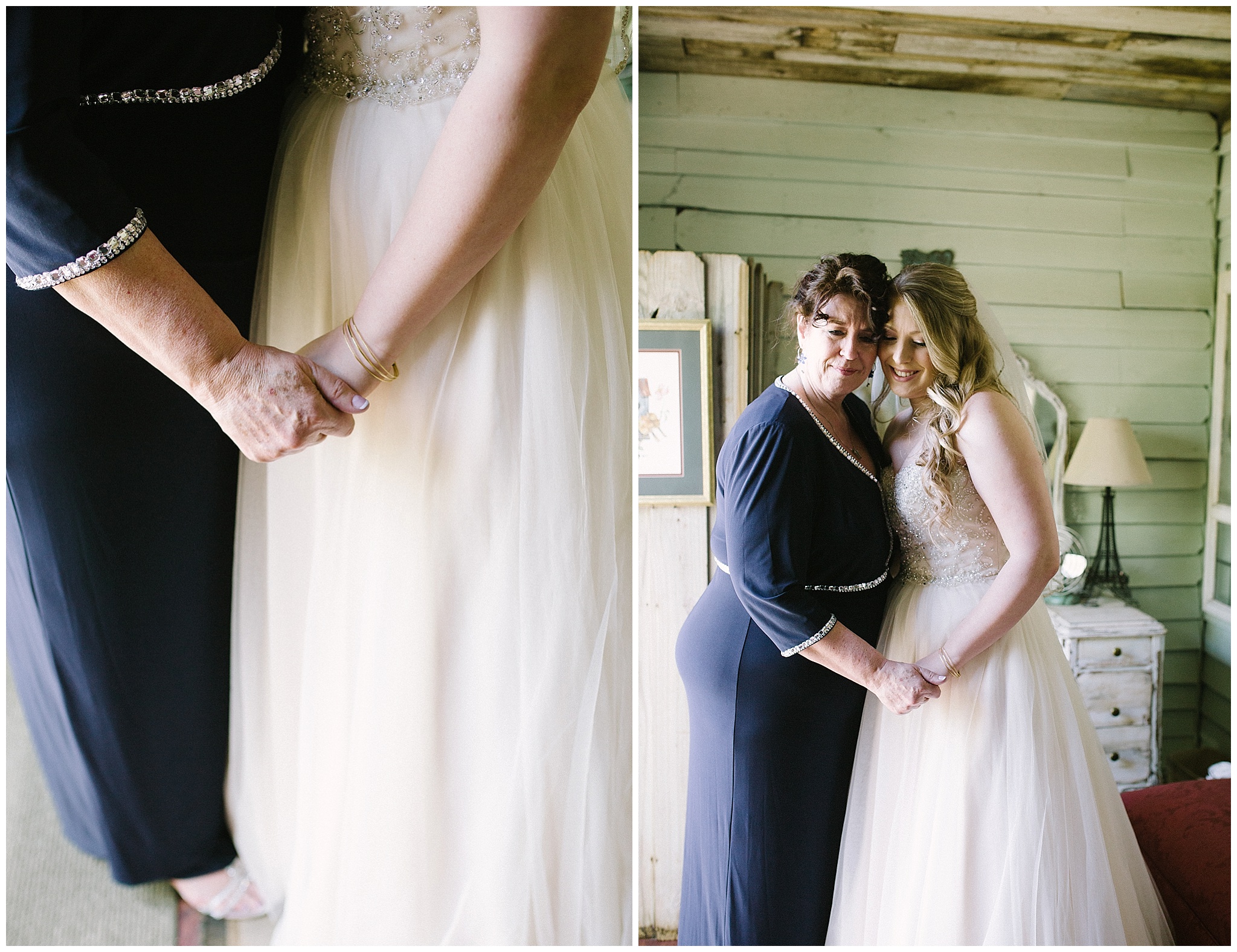 Sydney and her mother did a first look. I LOVE when a bride does a first look with her parent!